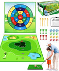 Battle Golf Chipping Practice Mat For Backyard Swing Training And Family Fun Double Sided Hitting Mat With accessories and box
