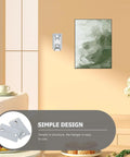 Heavy Duty Stainless Steel Picture Hangers Built Tough Wall Mount Brackets For Mirrors And Artwork Four Pack shown mounted on wall.