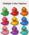 Colorful duck designs in multiple options for Custom Photo Wall Hooks Featuring A Personalized Name Duck Design No Drilling Acrylic Hangers.