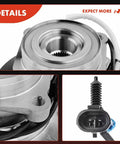 Front Wheel Bearing And Hub Assembly With Abs For Chevy K1500 K2500 K3500 with ABS connector and steel flange detail.