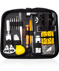 Top Shelf Badass 8 Piece Watch Repair Tool Kit With Slick Link Pin Remover And Hassle Free Case Opener, compact kit with stainless tools.