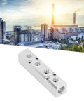 Heavy Duty Aluminum Pneumatic Manifold Block With G1/2 Inlet And G1/4 Outlets 30x30mm Air Distribution Hub in industrial setting