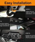 Step-by-step installation guide for Top Shelf Kickin Sun Visor Repair Kit For Jeep Wrangler JL JK Gladiator 2018-2023