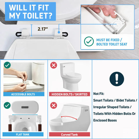 Rock Solid Toilet Safety Rails For Seniors With Flip Up Armrest Handles Heavy Duty Bathroom Support Bars Adjustable mounting guide for toilet fit.