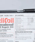 Heavy Duty Thread Repair Kit With Drill Bit 304 Stainless Steel 7/16-20 UNF Inserts label showing kit contents and instructions