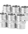 Hex Coupling Pipe Fitting One Half Inch NPT Female To One Half Inch NPT Female Stainless Steel 304 Heavy Duty Corrosion Resistant Six Pack