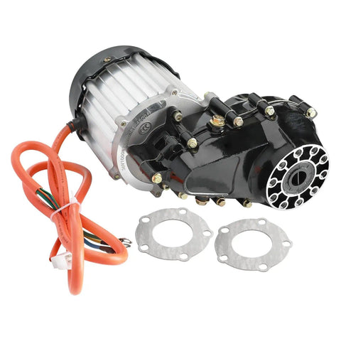 Rear Axle Kit Differential With Beefed Up 36V 1000W Brushless Motor for DIY racing tricycles, go-karts, and ATVs.