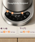 Fast Boiling 1.7L Electric Kettle With Plastic Free Interior And 5 Presets For Tea And Coffee, control panel view