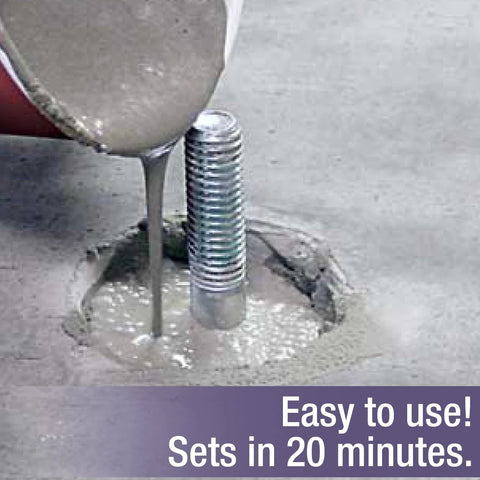Pouring Instant Anchoring Cement Powder with Quick Setting Action Just Add Water High Strength For Interior And Exterior Use over bolt.