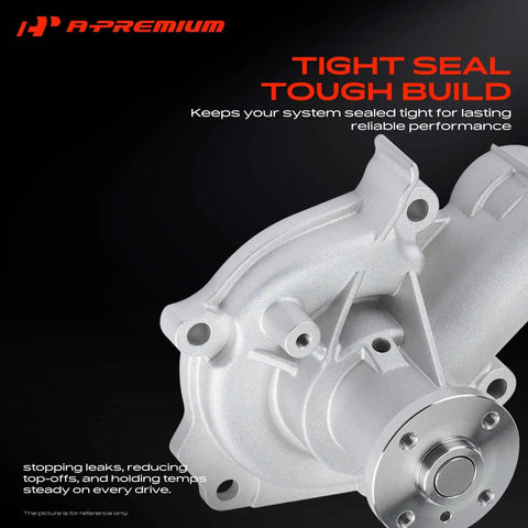 Heavy Duty Drop In Engine Water Pump Replacement For Chrysler Sebring Dodge Stratus Mitsubishi Eclipse Galant L4 2.4L With Seal Gasket, aluminum alloy build.