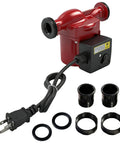 Heavy Duty Circulator Pump 115V Replacement Up1529Su 59896775 with plug, accessories, and black unions for hydronic heating.