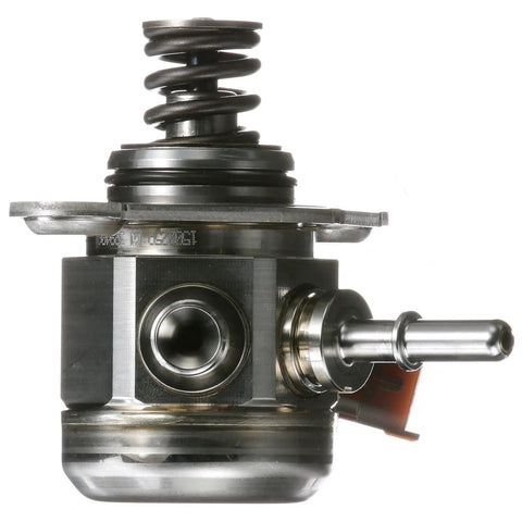 Built Tough Direct Injection High Pressure Fuel Pump with valve spring and connections for rapid rail pressure build.