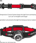Ultimate Hands Free Headlamp Blasting Six Hundred Lumens Up To One Hundred Fifty Meters Away Great For Work Hard Hats