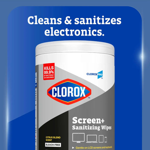 Screen Sanitizing Wipes For Electronics Bleach Free Cleaning Wipes With Citrus Scent 75 Count Non Abrasive And Safe On Screens