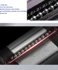 Badass MGN12 Miniature Linear Motion Guide Rails Paired With Dual Heavy Duty Steel Ball Bearing Carriages close-up of ball bearings.
