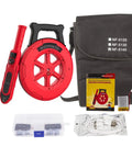Dead On Stud Finder Wall Scanner With Wireless Pipe And Cable Blockage Detector Waterproof Probe Adjustable Sensitivity For No Guesswork Drywall Projects Today, red pipe detector kit with manual and accessories.