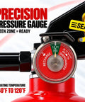 Lightweight Portable Abc Dry Chemical Fire Extinguisher Killer Multipurpose Safety Kit For Home Garage Car Truck Rv Zero Drama Shield with precision pressure gauge.