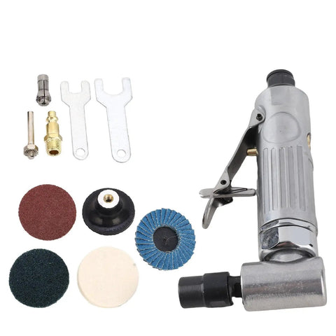 Hard As Nails Right Angle Air Die Grinder With 0.3 Hp Motor And Twenty Thousand Rpm Variable Speed Control For Seamless Metal Polish And Auto Body Grind Jobs components and accessories.