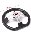 Steering wheel from Dope 29 Inch Go Kart Rear Live Axle Kit With 13x5.00-6 Tubeless Wheels And Tires, specified measurements.