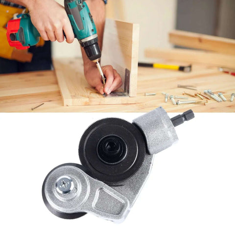 Electric Drill Plate Shears Attachment For Sheet Metal Cutter DIY Drill Refitting Tool with Wrench Fixed Spring and Rod
