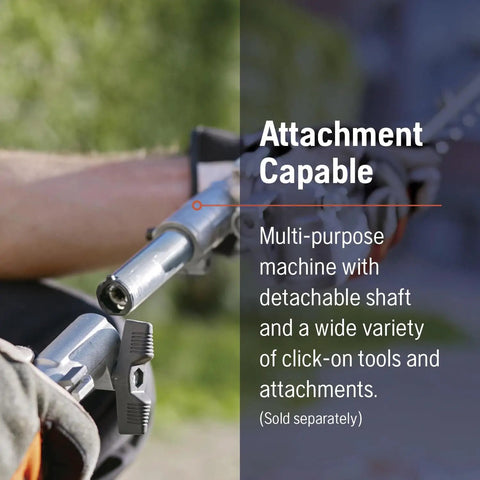 Gas String Trimmer 22cc 2-Cycle Lightweight Weed Eater With 17 Inch Straight Shaft And T25 Head in detachable mode
