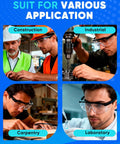 Heavy Duty Clear Safety Glasses With Built Different Eye Protection And Razor Sharp Lenses For Construction Sites Dirt Roads And Garage Grind To Keep Your Vision Crisp in various job settings.