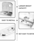 Close-up of Replaceable Freezer Hinge And Refrigerator Door Hinge Stainless Steel With 35mm Shaft showing details and installation points