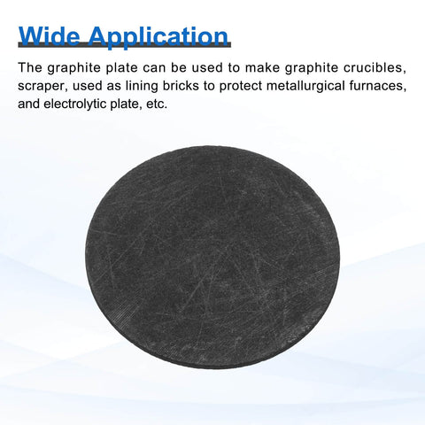 Round Graphite Block Disk Ingot High Purity Graphite Electrode Plate Sheet 20x1mm For Melting Casting And Electrolysis Pack Of 5