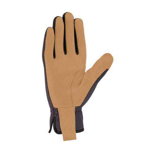 Men's High Dexterity Open Cuff Work Gloves Built For The Daily Hustle With Breathable 3D Mesh And Reinforced Palm For Solid Grip And Sweet All Day Comfort In Black Barley Large - palm view