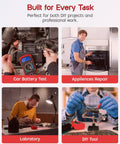 Digital Multimeter With Test Leads And Backlit LCD Display For Measuring AC DC Voltage DC Current Ohms Resistance Continuity And Diodes The Must Have Handy Tool For Home Auto And Electronics Projects with car battery test by mechanic