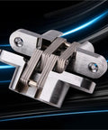 2 Piece Set 304 Stainless Steel Hidden Hinges for kitchen and furniture doors showing a dual hinge design with clean lines.