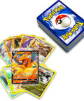 Bulk Trading Card Bundle Featuring Over Fifty Official Picks With Five Guaranteed Holos And At Least One Secret Rare Or Gx Ex Vmax Full Art Tag Team Fire Collection For Dank Card Traders with assorted Pokemon cards and deck.