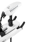 Beefed Up Brushless Trolling Motor With Dual Voltage Setup And A 100 Inch Shaft Pumping 90 To 115 Pounds Of Thrust paired with a wireless remote control.