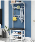 Multifunctional Shoe Cabinet With Bench And Coat Rack For Entryway And Hallway Space Saving 2 Level Shoe Shelves Ready To Grab