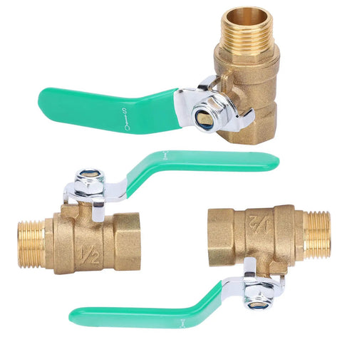 Top Shelf One Half Inch Premium Brass Ball Valve For Hot And Cold Water Piping Systems Built Damn Tough for DIY home upgrades.