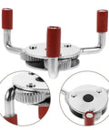 No Fuss High Grade Stainless Steel Smoke Sensor Remover Gripper Tool with red grips for easy ceiling sensor removal.