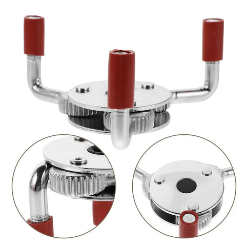 No Fuss High Grade Stainless Steel Smoke Sensor Remover Gripper Tool with red grips for easy ceiling sensor removal.