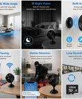 Top Shelf 1080P PTZ Security Camera Featuring Reliable 4G Plus WiFi Connectivity Portable Indoor Outdoor Surveillance Rig shown with remote access features.