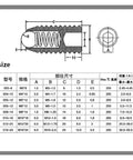 Tough As Nails Carbon Steel Spring Ball Plungers Featuring Wave Bead Cores That Push In Easy And Hold Firm For Rock Solid Positioning Accuracy Inside M10 By 16Mm Dimension size chart.