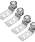 Top Shelf Heavy Duty 4 Pack Sliding Door Bearing Pulley Kit With 23mm Axle Double Channel Track Roller Wheel Set For Closet Cabinet Quick Swap Replacement stainless steel rollers with bearing assembly.