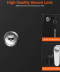 Close-up of secure lock mechanisms on 100 Key Cabinet Lock Box With Anti Theft Function And Key Tags, showing lock and latch details.