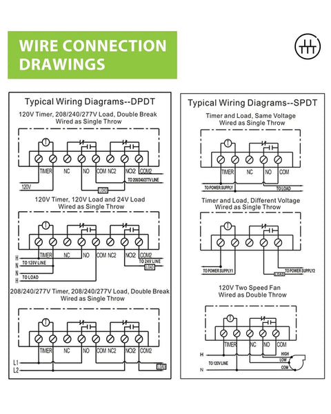 Heavy Duty Workhorse Digital Pool Timer For Outdoor Spas And Water Heaters 40 Amp 120 To 277 Volt wiring diagram with electrical schematics.