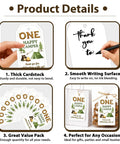 One Happy Camper 50 Pack First Birthday Thank You Tags With Twine Forest Bear Campfire Tent Theme displayed with usage examples