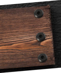 Premium Binding Screws And Countersunk Cap Nuts Designed For Hassle Free Install On Scrapbooks, showing black fasteners on wood.