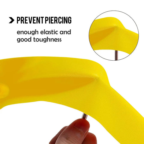 Close-up of Rim Strip Rim Tape Fat Tire Liner PVC Inner Tube Protector Anti Puncture For 20 Inch Bikes 2 Pack Yellow