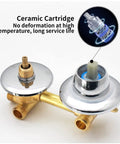 Heavy Duty Polished Brass Shower Valve Featuring Smooth Turning Four Way Water Outlet And Drip Free Performance That Kicks Rust To The Curb For Bathroom Makeovers with ceramic cartridge.