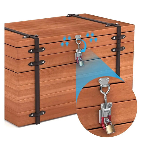 Five Piece Adjustable Toggle Clamp Latches Heavy Duty Holding Clamps For Smoker Lid Jig Tool Box Case Pull Latch With Secure Closure And Stable Clamping During Bumps And Vibration on wooden box