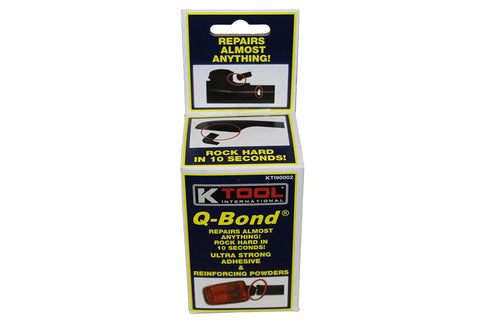 Heavy Duty Adhesive Kit For Serious Diy Fixups On Hard Plastics Pvc And Metals With Dual Bottle Setup And Reinforcing Powder packaging display.
