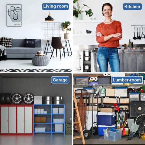 Heavy Duty Adjustable Wire Shelving Unit Featuring Six Tier Metal Storage Rack Rock Solid Design tailored for garage organization and closet storage.