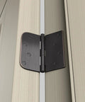 Top Shelf Oil Rubbed Bronze 4X4 Interior And Exterior Door Hinges Smooth Swinging Action showing installation on a door.